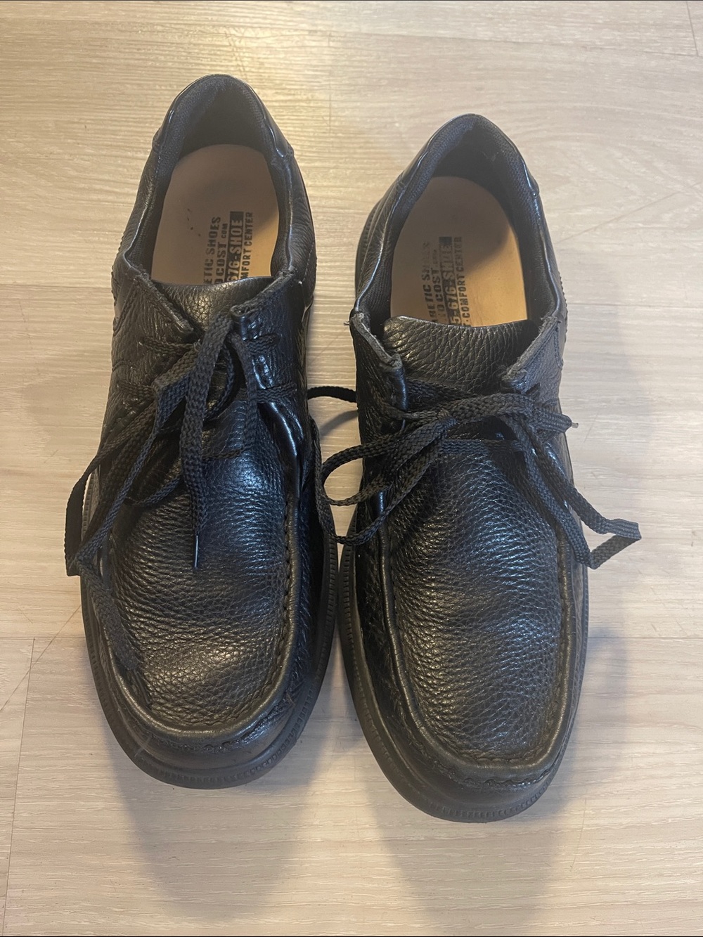 Hush Puppies Black Leather Chukka Lace-Up Boots